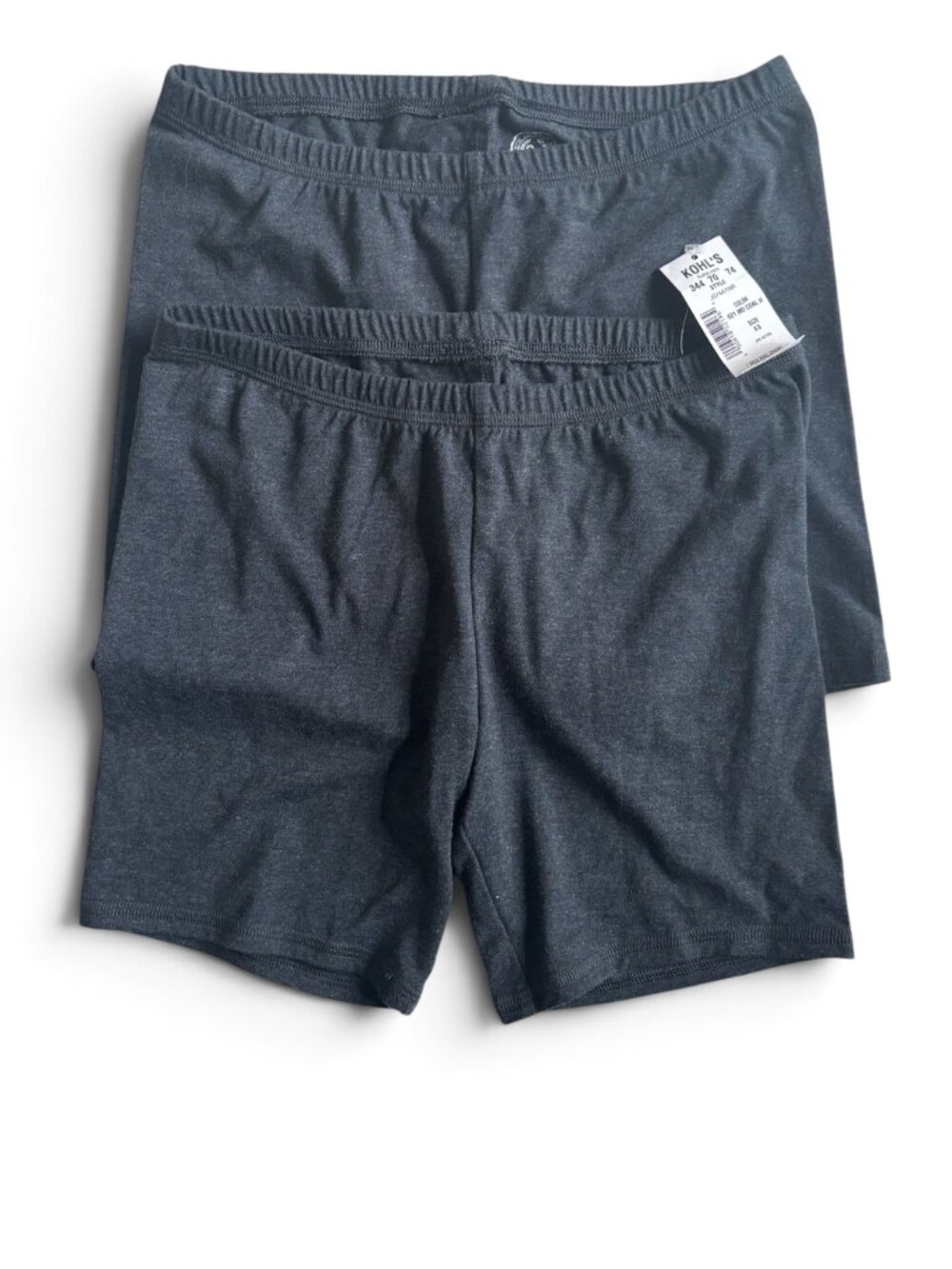 Lot of 2 Junior's SO Bike Midi Silhouette Shorts MD Coal XS.